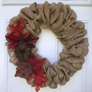 Fall Burlap Wreath