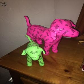 PINK BIG & SMALL dogs
