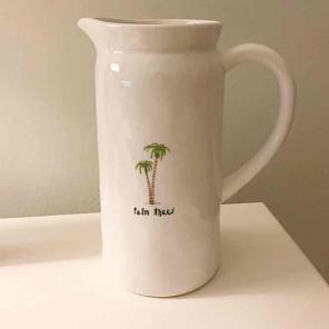 Rae Dunn Palm Tree Pitcher
