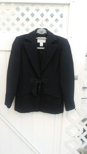 Oscar De La Renta Fittd Blazer Tie Front