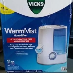 Warm mist humidifier