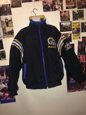 Vtg reversible st. Louis rams jacket