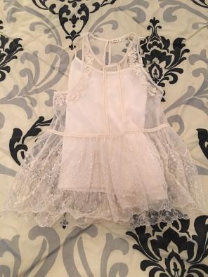 Hollister Cream Lace Flowy Top With Cami