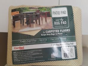 Outdoor Non-Slip Rug Pad - 5'x8' Ivory
