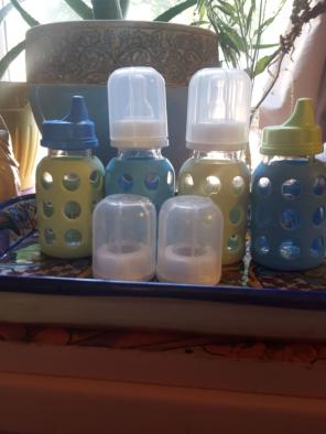 non toxic! Lifefactory baby bottle/Sippy