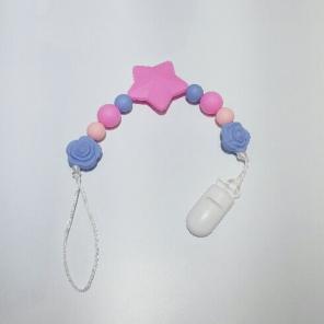 Teething toy pacifier attachment
