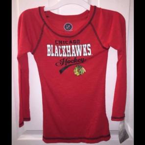 Chicago Blackhawks Girls 6/6X Shirt NEW