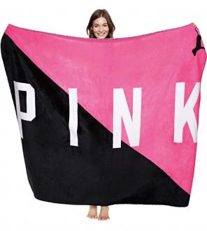 New PINK Soft Sherpa Blanket