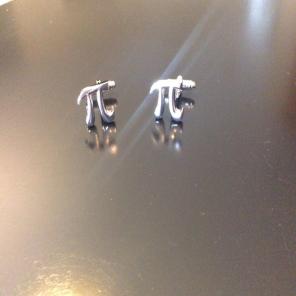 Mathematic Symbol Pie Sign Cuff Links