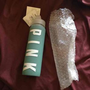 Pink water bottle