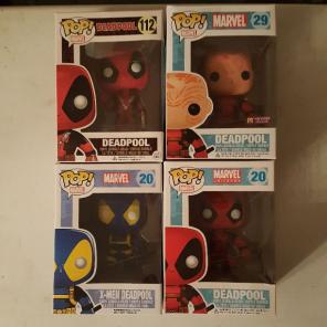 Funko pop Deadpool bundle 4