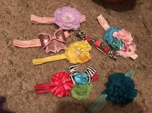 Bundle Of 7 Adorable Headband Bows