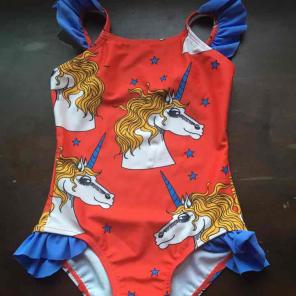 Unicorn swimsuit 4T