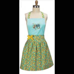 KAY DEE DESIGNS OWL APRON NIP FREE SHIP