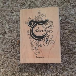 Stampin Up Thanks Stamp