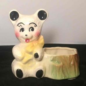 Vintage Teddy Bear Planter