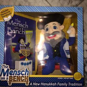 The Mensch on a Bench, Hanukkah item!