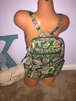 RARE Vera Bradley Retired Backpack Green
