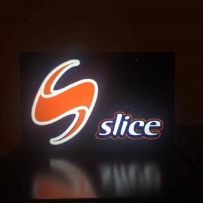 Rare vintage orange slice soda light