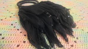 Vintage La Regale Black Flapper Purse