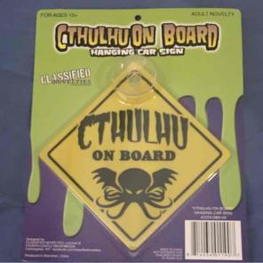 Cthulhuon suction cup sign