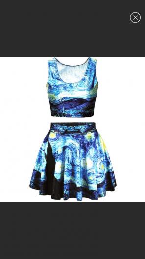 Van Gogh Starry Night Outfit