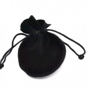 velvet drawstring pouches mini mojo gris