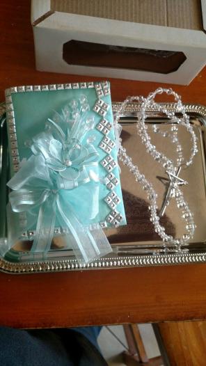 Quinceañera or sweet 16 Bible and Rosary