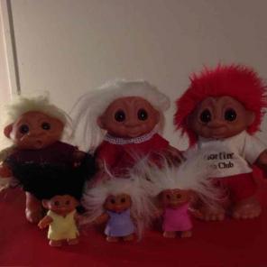 Vintage Norfin troll doll lot