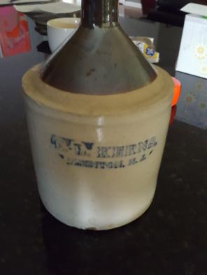 Old advertising whisky 1 gallon jug