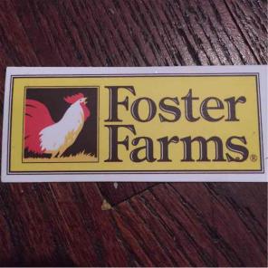 Foster farms sticker 4x6