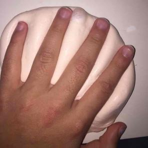 8oz apricot bubblegum scented slime