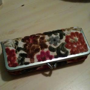 Vintage Floral Tapestry Clutch, Cosmetic