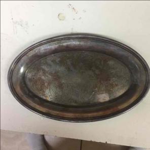 Silver plated plate