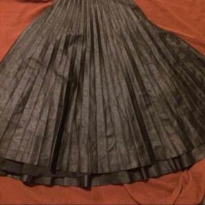 Pleated faux leather forever 21 skirt