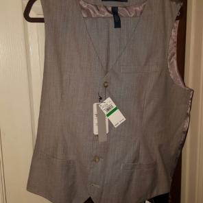 Perry Ellis mens suit pants and vest