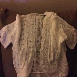 White short shrug....beautiful detail!