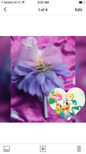 Daisy Duck Inspired Flower Pen