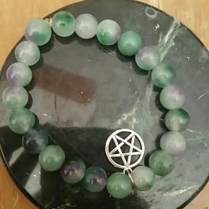 Wicca jade purple green dream stone item