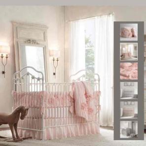 Restoration Hardware bumper & crib skirt