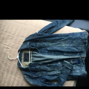 Darkened Acid Wash Jean Jacket