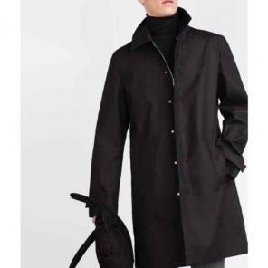 Nwt Zara Man Basic Trench Snap Zipper