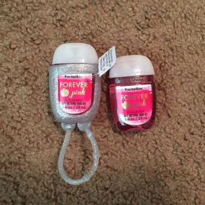 (2) Forever Pink Hand Sanitizers
