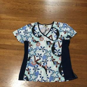 Black star Scrub Top