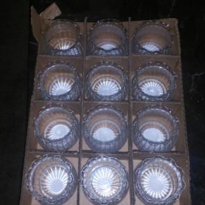 clear glass votive holders craft/holiday