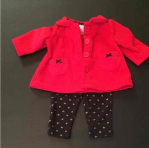 37. Carters 3 month girls coat/pants