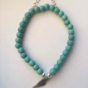 Turquoise angel bracelet