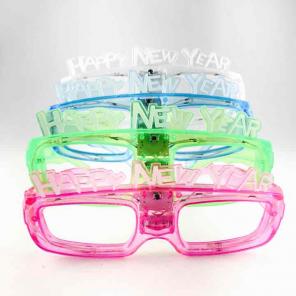 2017 New Years LED Light Up Glasses, 4pk