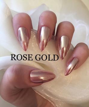 New Rose Gold Nail Powder