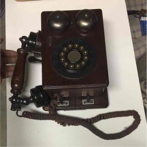 Vintage Wood House Phone Telephone